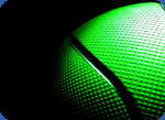 Example of a glowing basketball