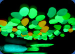 Photos of luminous stones