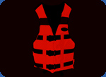 Glowing life vest