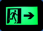 Evacuation sign photo