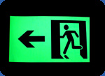 Evacuation sign photo