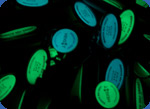 self-glowing keychain photo