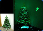 glowing Christmas tree