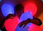 pricture of glowing balloons