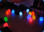 glowing balloons photo