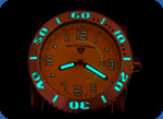 Photo of glowing watch
