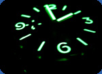 Luminous wristwatch photo