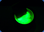 Glowing paint photo