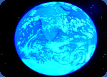 glowing globe photo