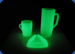Photo of a glowing glass