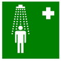 Rinse with water safety sign