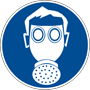 Wear personal respiratory equipment safety sign