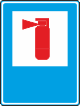 Fire extinguisher safety sign