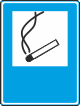 Smoking area safety sign