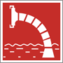 Fire water supply safety sign