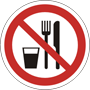 No food allowed safety sign